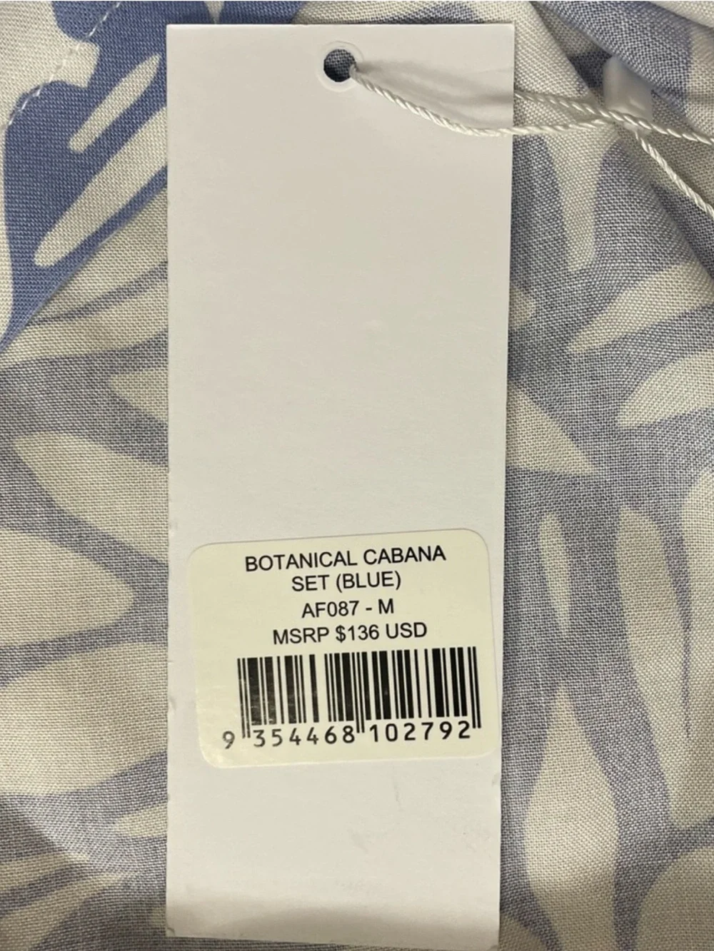ALLFENIX Botanical Cabana Men's Swim Trunks and Shirt Set NWT